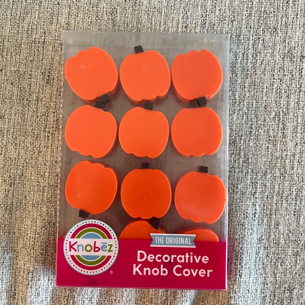 Knobez Orange Pumpkin Knob Covers